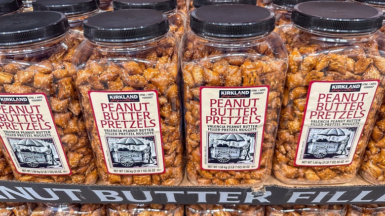 Kirkland brand peanut butter pretzels 