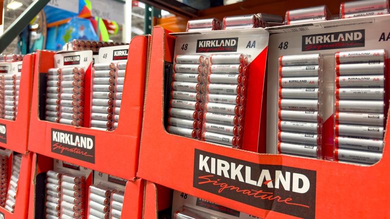 Packs of Kirkland Signature batteries