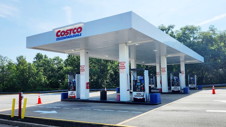 Costco gas station pumps