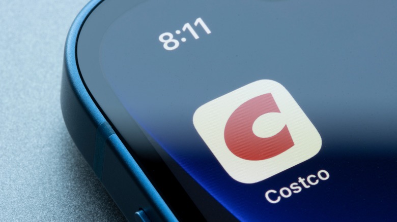 Costco app on phone