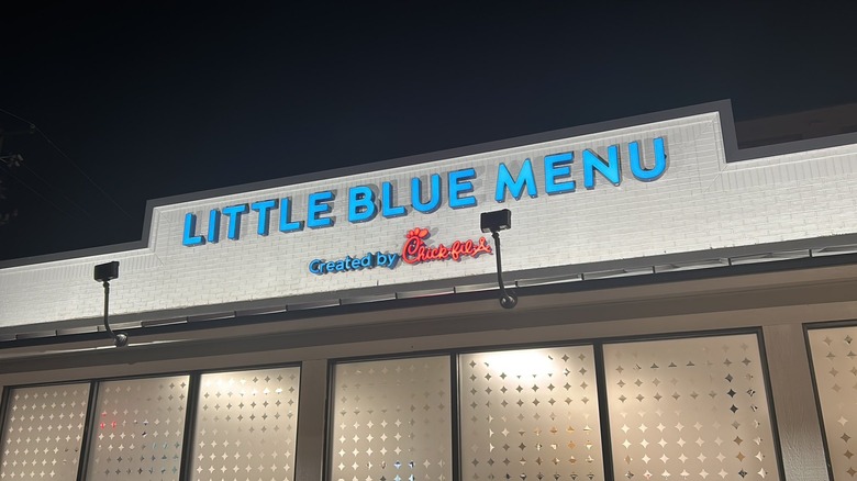 Chick-fil-A Little Blue Menu storefront in Maryland