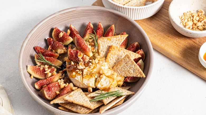 Hazelnut And Fig Baked Brie Recipe