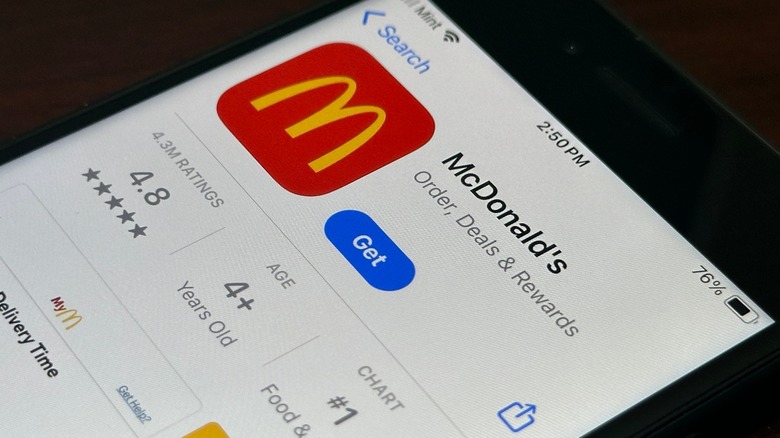 The McDonald's app