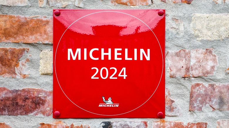 Michelin 2024 sign on brick wall