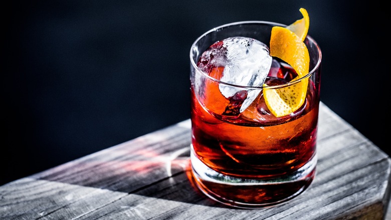 Negroni with a lemon twist