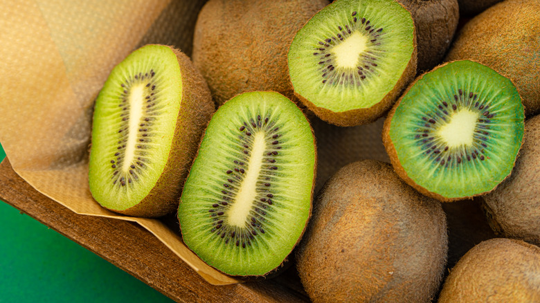 basket of kiwi