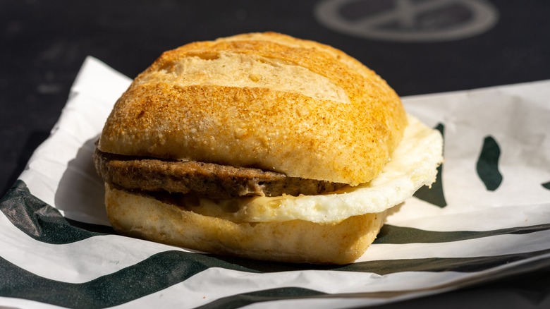 Starbucks breakfast sandwich