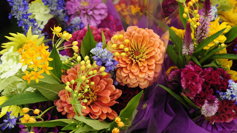 Fresh flowers in a bouquet