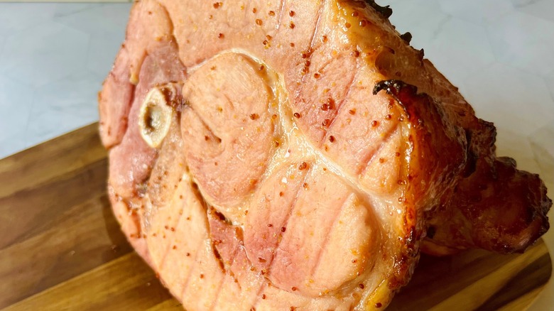 whole cooked ham