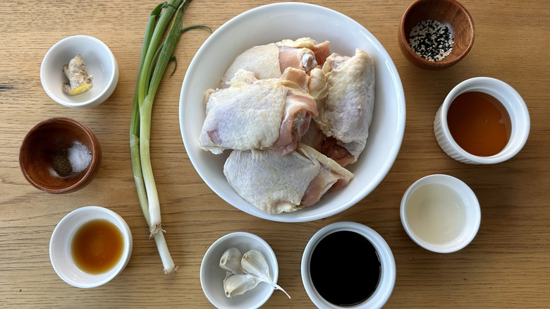 raw chicken and other ingredients