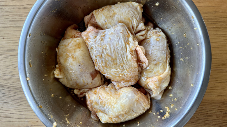 chicken in marinade