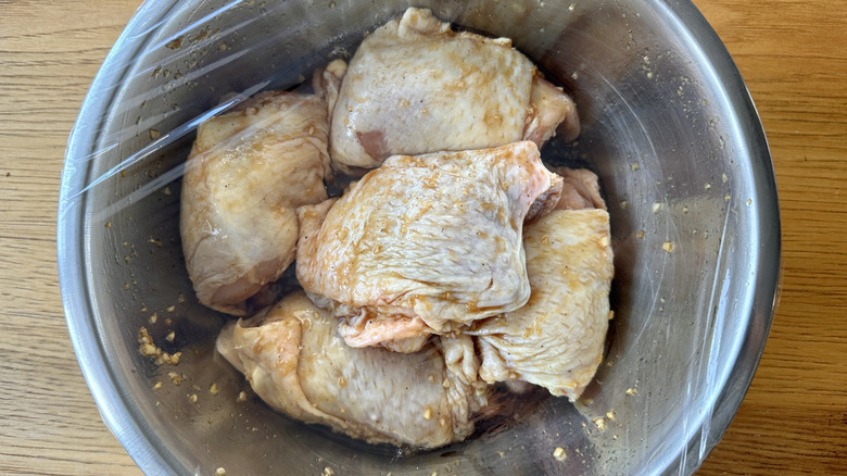 chicken in marinade