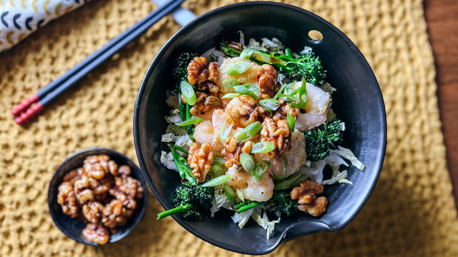 Honey Walnut Shrimp Bowl Recipe