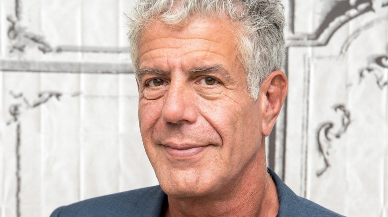 Anthony Bourdain smiling