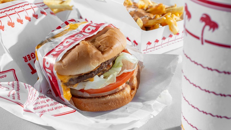 burger and fries from In-N-Out Burger