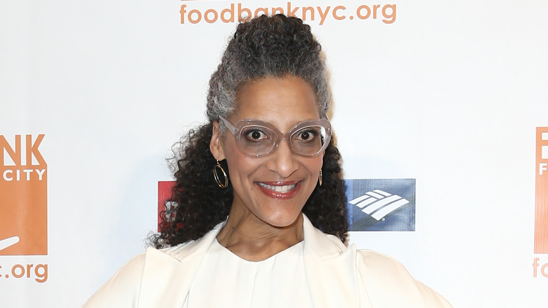 Carla Hall on white background