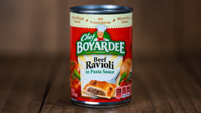 Can of Chef Boyardee Beef Ravioli