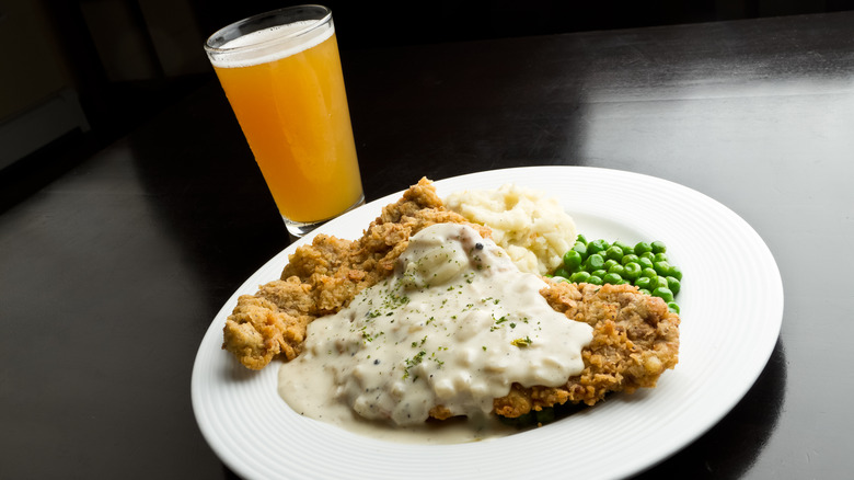 chicken fried steak beer