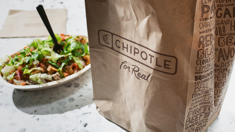 A bag of Chipotle