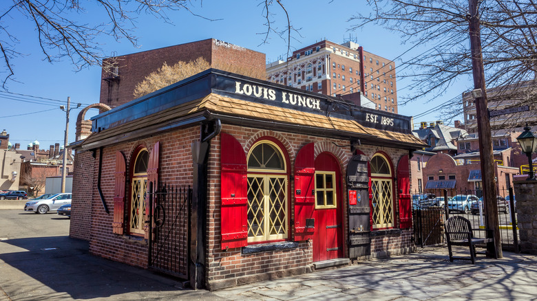 Exterior of Louis Lunch