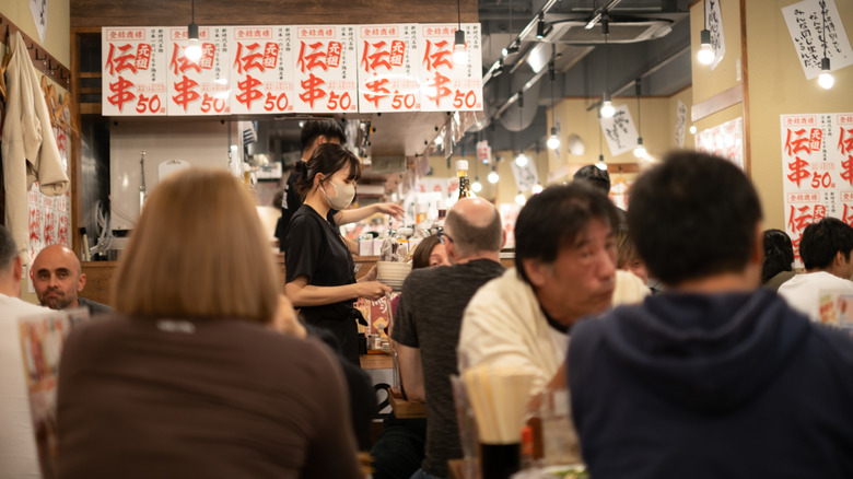 customers inside izakaya