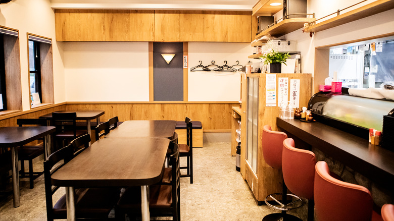 interior of izakaya pictured