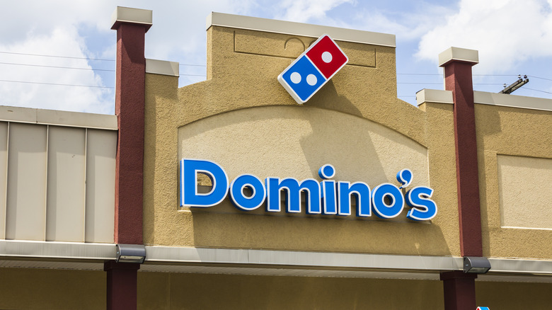 Domino's pizza storefront