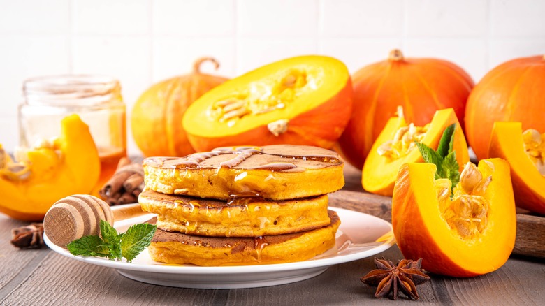 Pumpkin pancakes