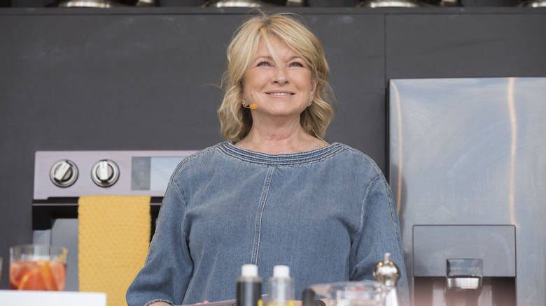 Martha Stewart in kitchen