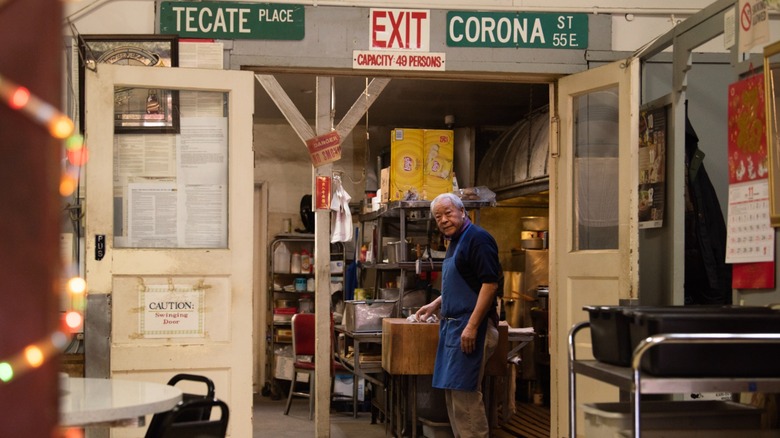 Cafe owner Paul Fong in Cafe Chicago