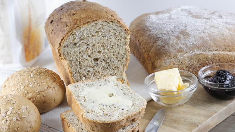 homemade bread and butter