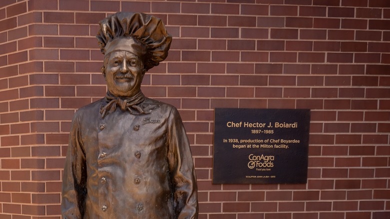 Statue of Chef Boiardi