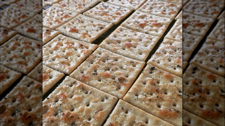 Saltines with seasoning