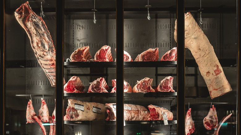 Steakhouse dry-aging chamber