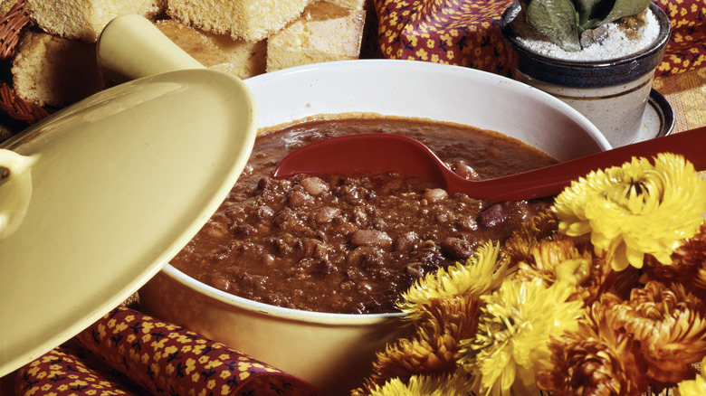 pot of chili on stove