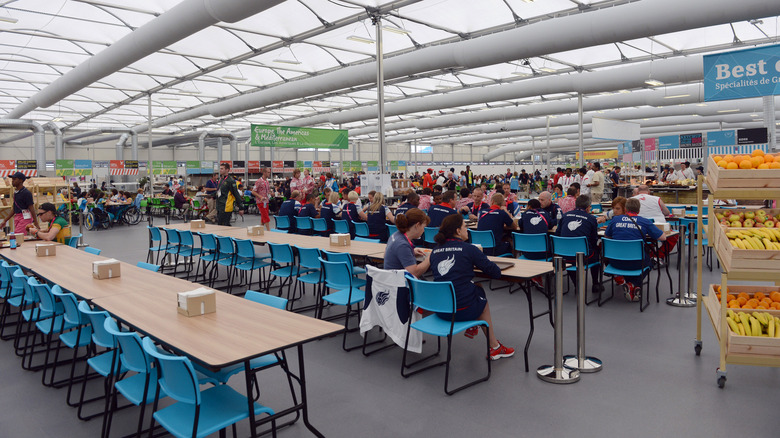 Olympic Village dining hall London 2012