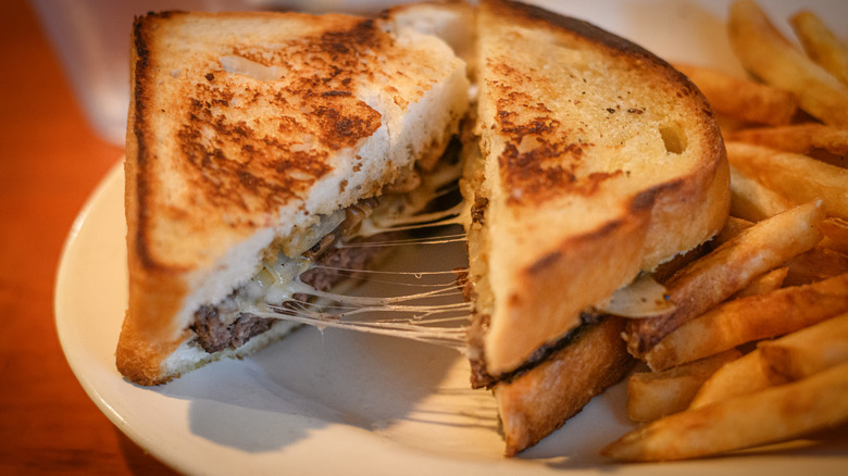 Patty melt and fries