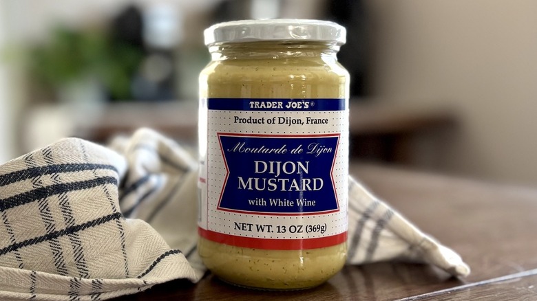 Trader Joe's Dijon Mustard With White Wine jar
