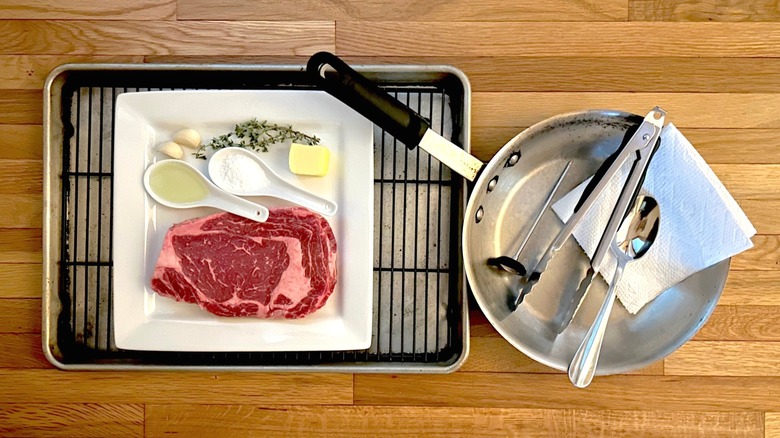 Tools to butter-baste steak