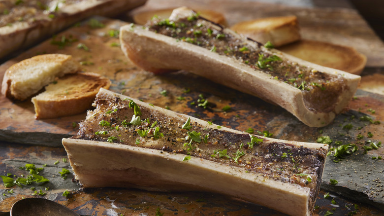 Seasoned bone marrow.