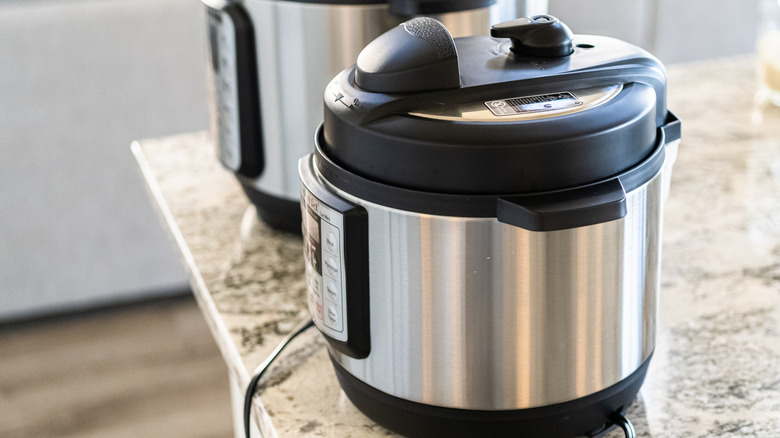 Two Instant Pots on a counter