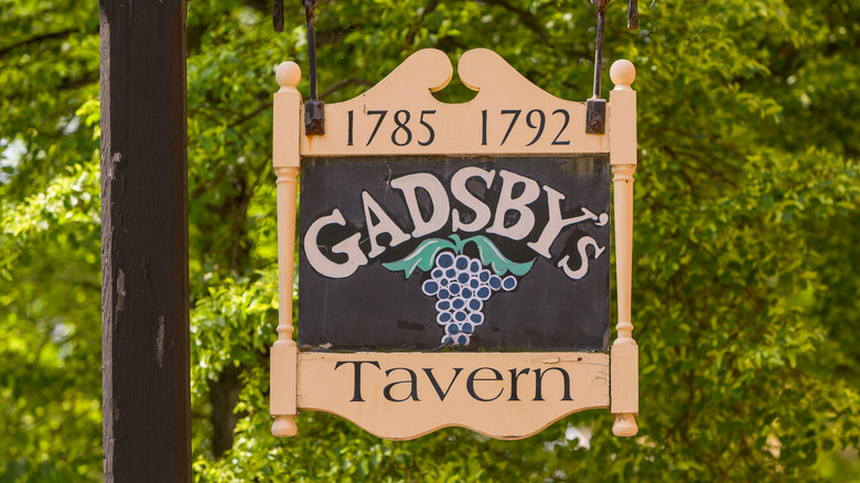 Gadsby's Tavern sign