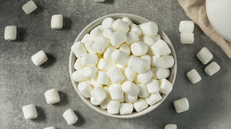 bowl of mini marshmallows