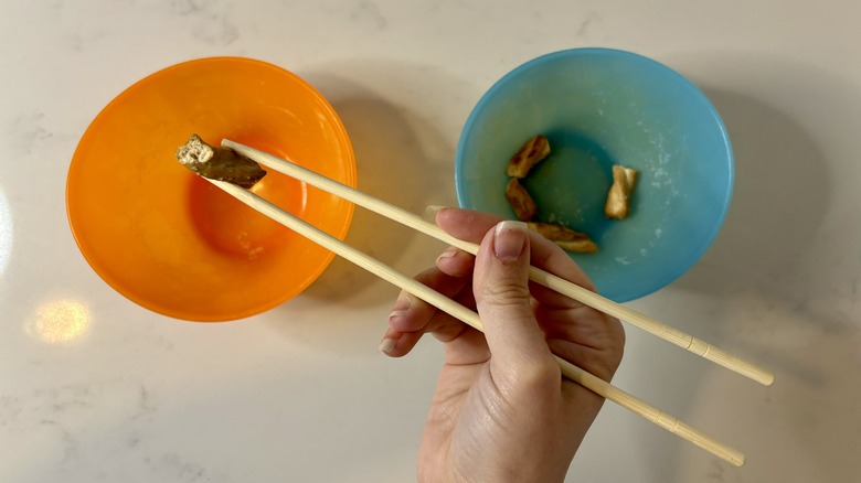 Two bowls and chopsticks