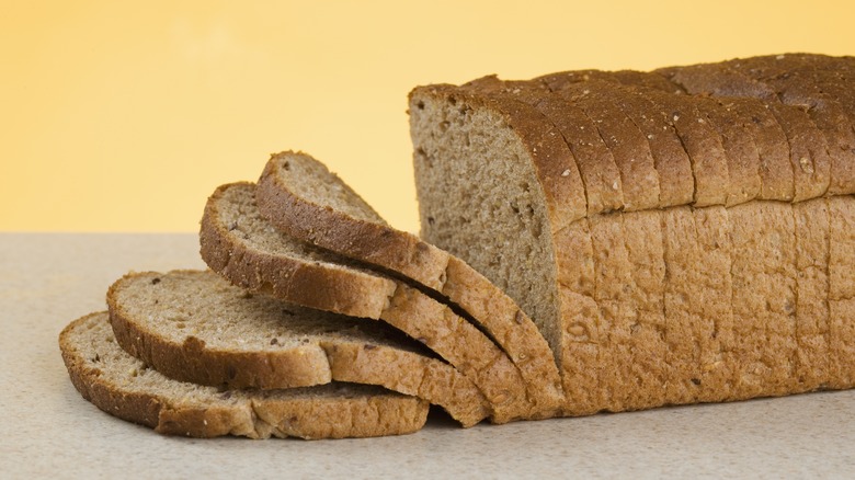 Slices of whole wheat bread