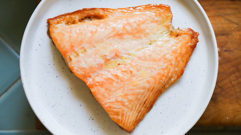 Roasted filet of salmon