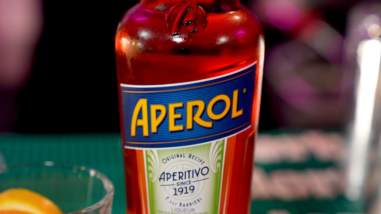 Aperol spritz bottle