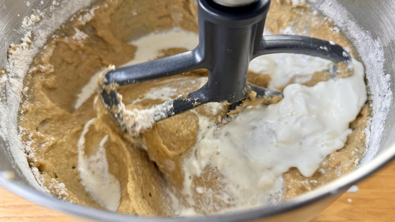 Adding buttermilk to batter