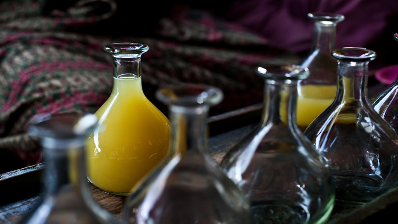 Bottles of Ethiopian mead