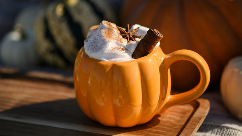 A festive pumpkin spice latte